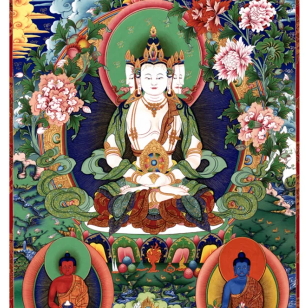 卷轴唐卡大日如来135