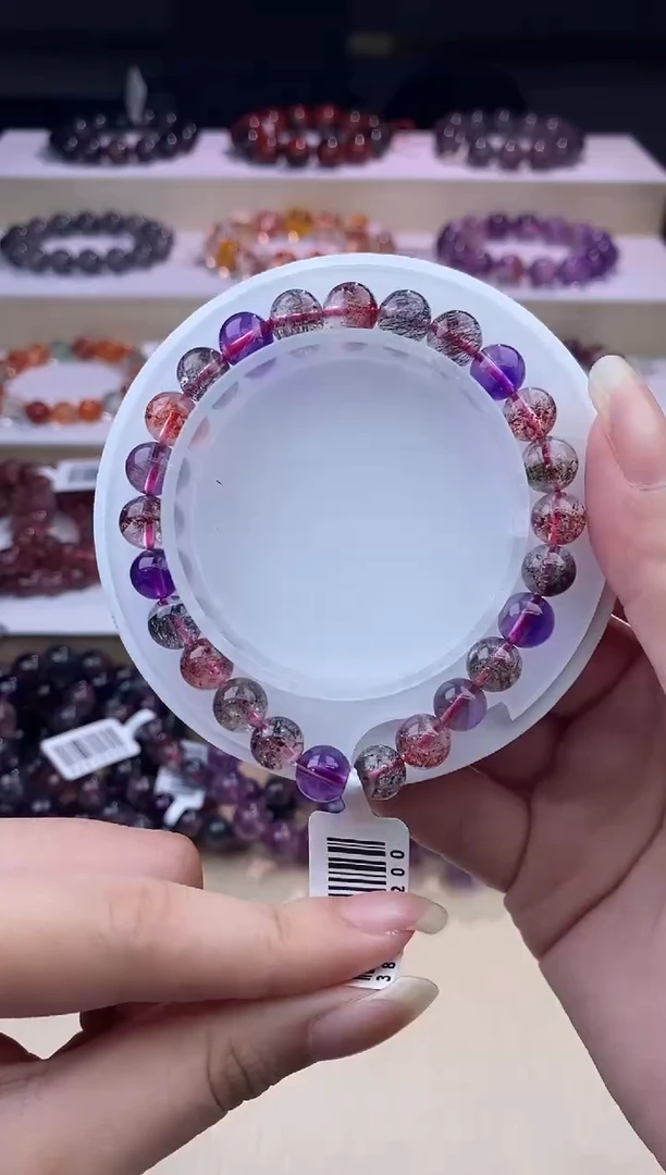 水晶手链未镶嵌黑加仑超七7m+