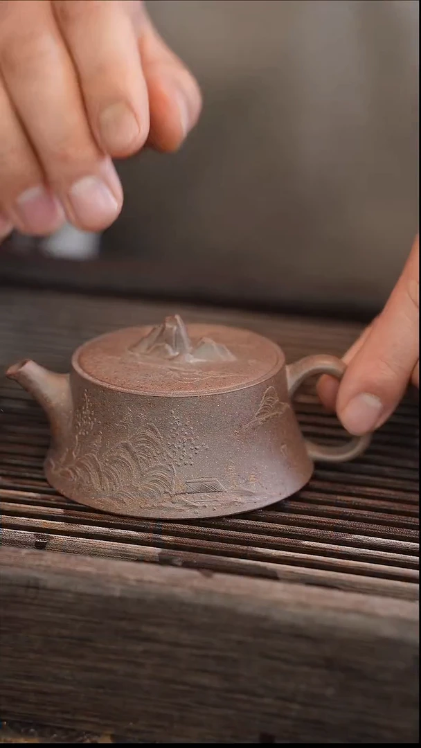 茶壶紫砂山隐 还原烧 130cc