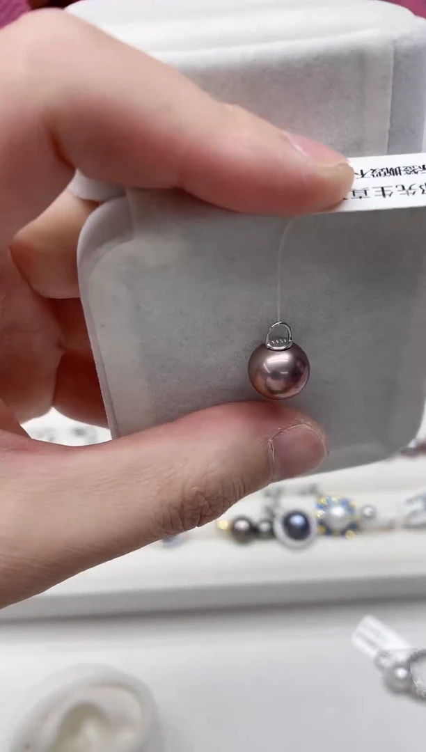 【闪购商品】淡水珍珠吊坠(不含链)银S925镶嵌吊坠