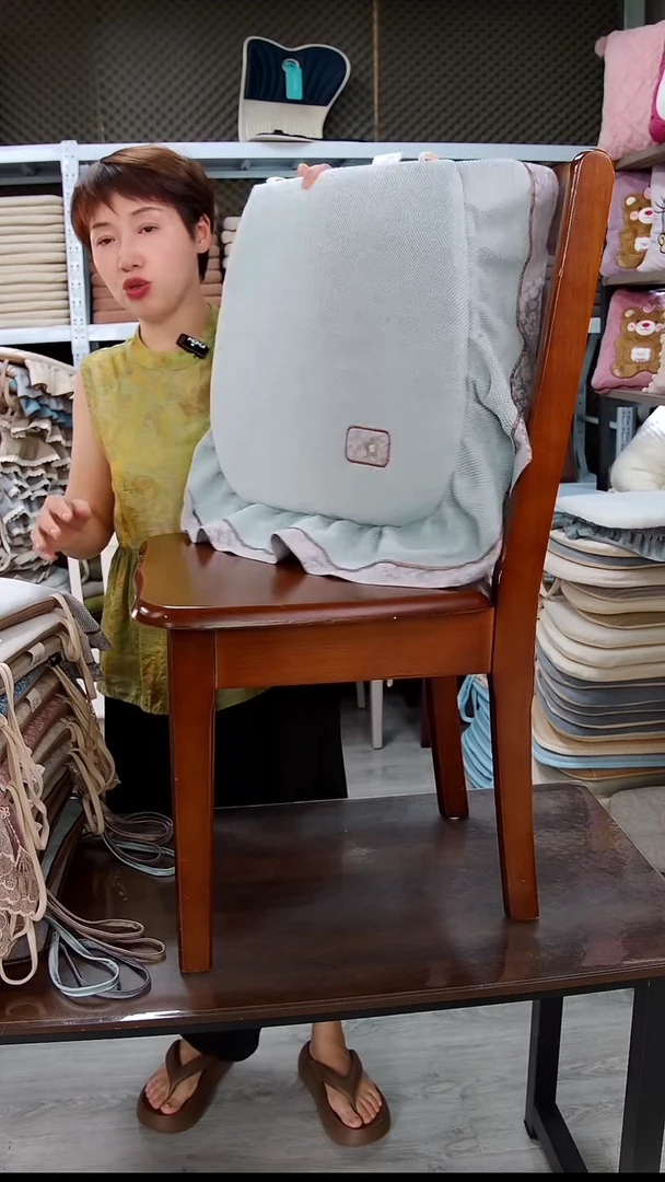 布布雪尼尔宽边淡青：绿色4个