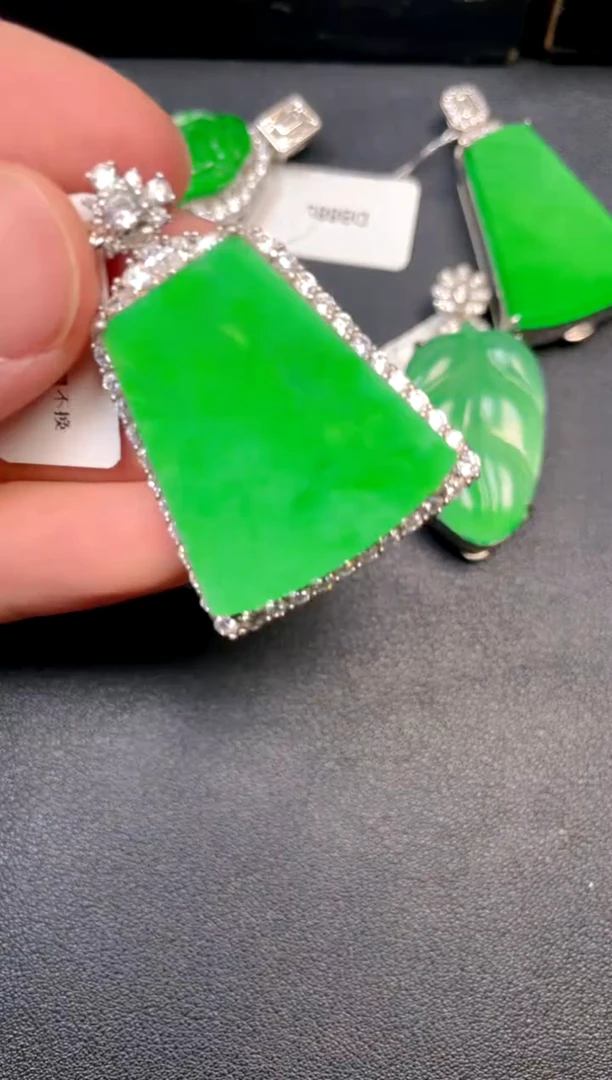 吊坠(不含链)银S925镶嵌翡翠dz