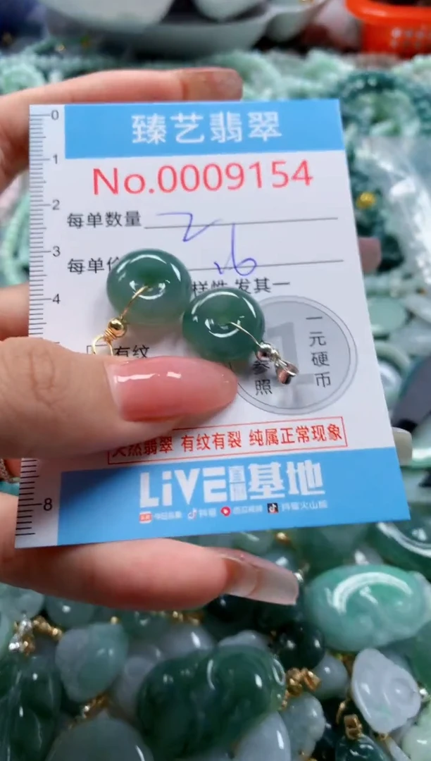 翡翠未镶嵌吊坠(不含链)9154