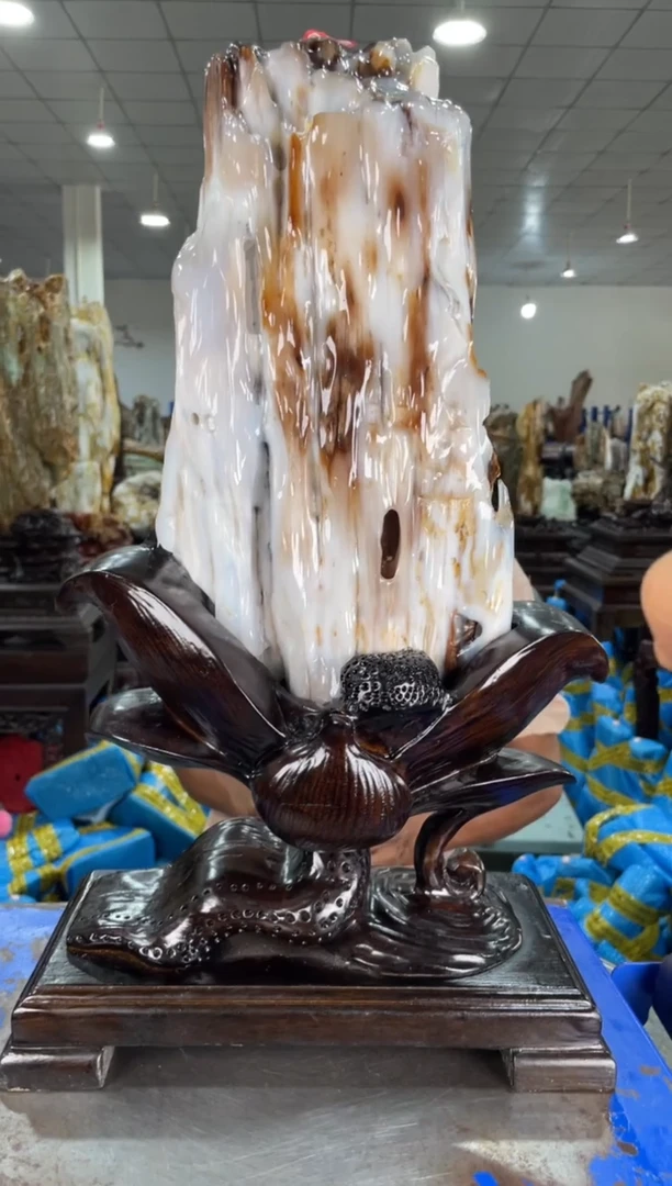 硅化玉摆件未镶嵌57