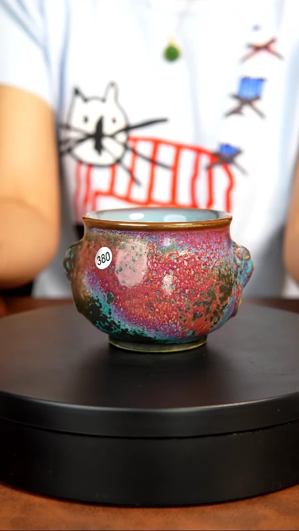 380号/郭义兴老师礼盒装原矿原产地钧瓷茶具