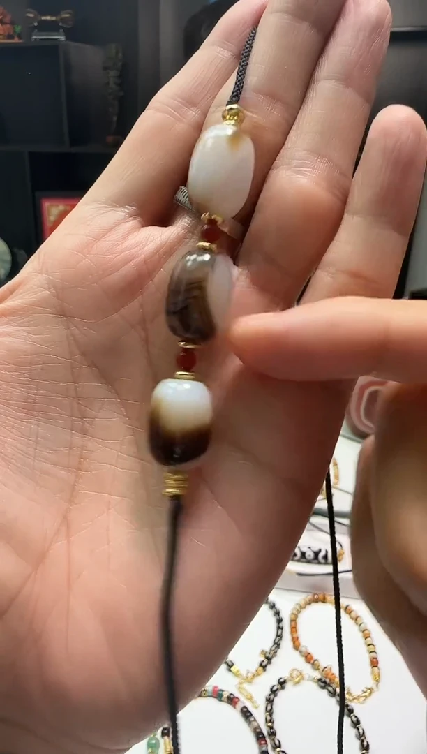 未镶嵌颈饰玛瑙/玉髓1104-33多样性发货