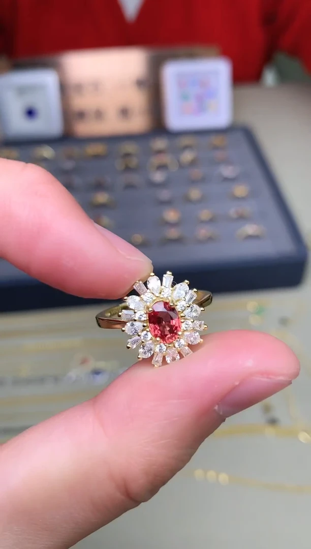 【闪购商品】蓝宝石戒指银S925镶嵌戒指