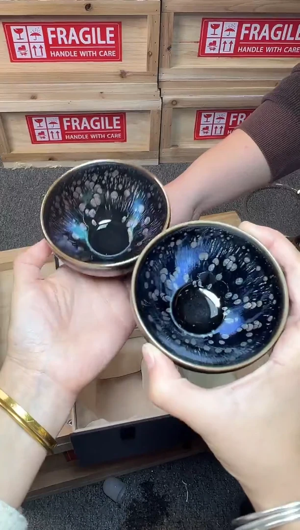 茶盏星空+紫玉 建窑建盏主人杯