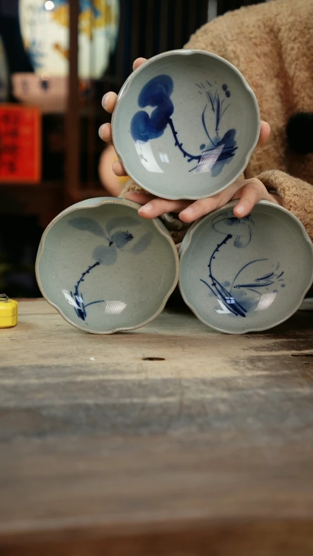 【闪购商品】瓷片景德镇纯手工釉下彩精品餐具