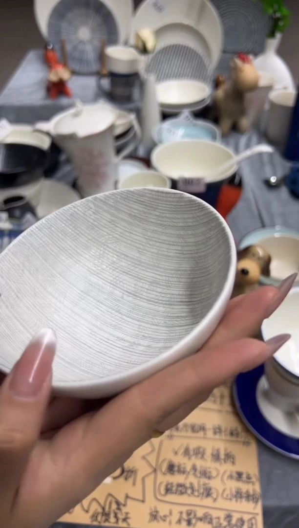 新骨瓷A品 松韵灰 5寸 米饭碗  全标