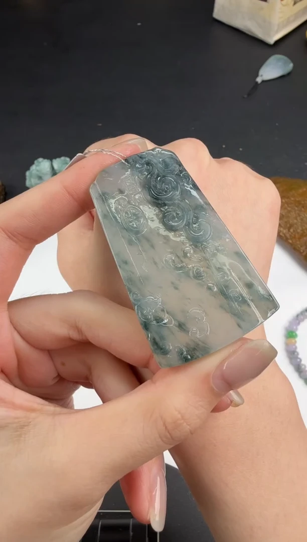 吊坠(不含链)未镶嵌翡翠翡翠饰品-297