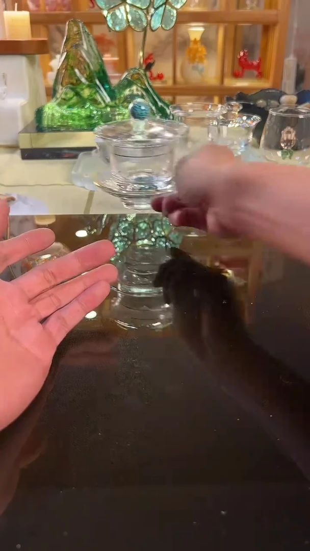 精品水晶盖碗茶具