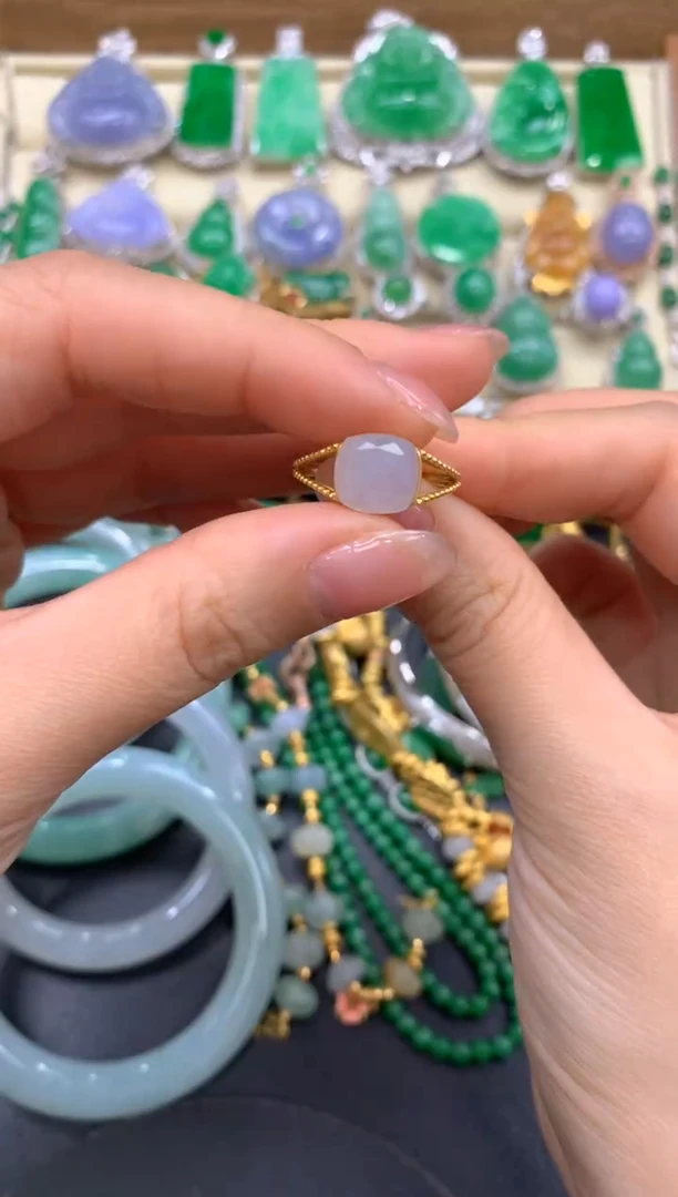 【闪购商品】翡翠戒指18K金镶嵌203-中国好珍宝