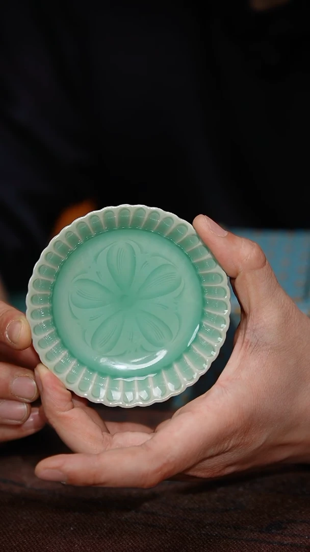 【闪购商品】173-1菊瓣纹花瓣小洗（汤佳）