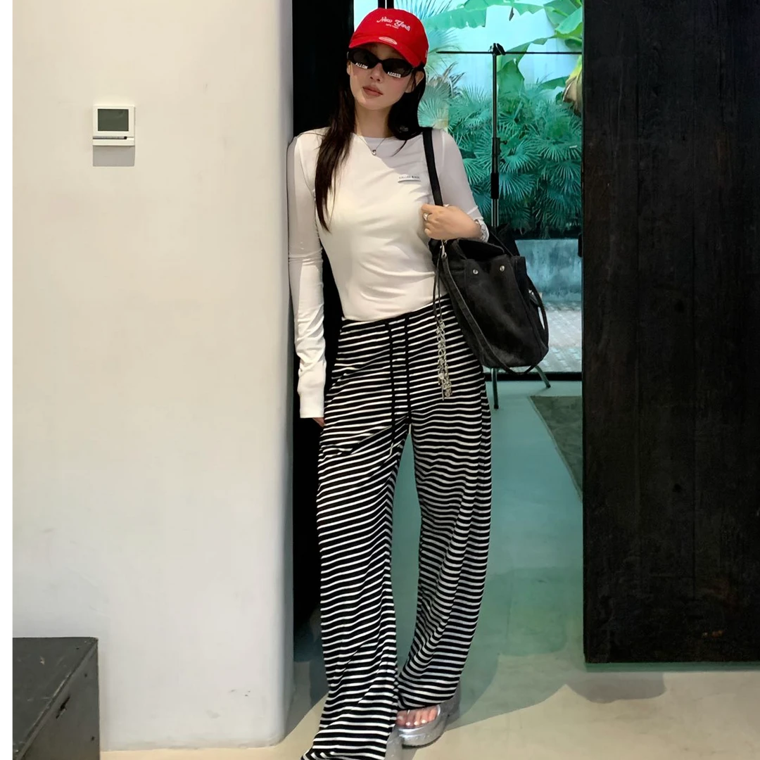 2025早秋新款时尚套装气质显瘦洋气休闲百搭性感辣妹外出上衣长裤