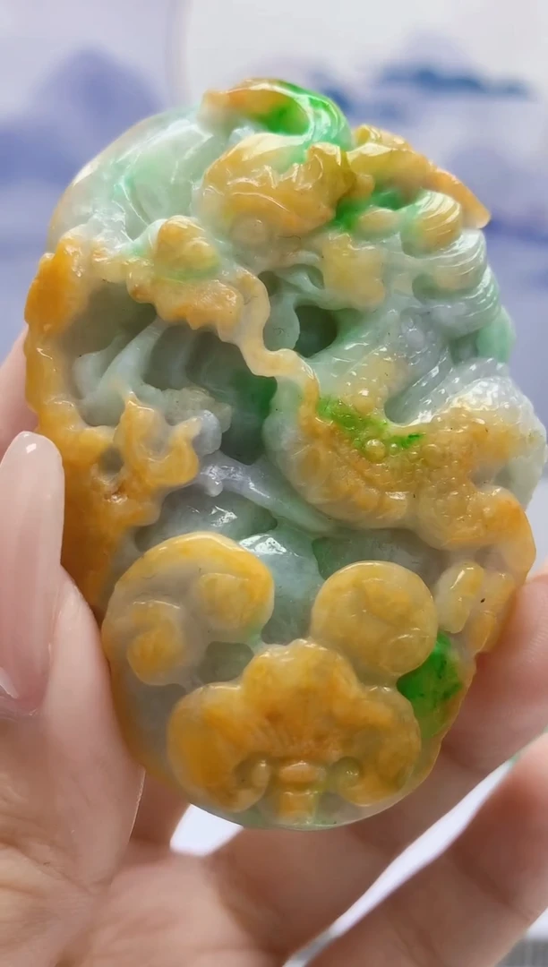 定制翡翠未镶嵌4868xx-毛货挂件49