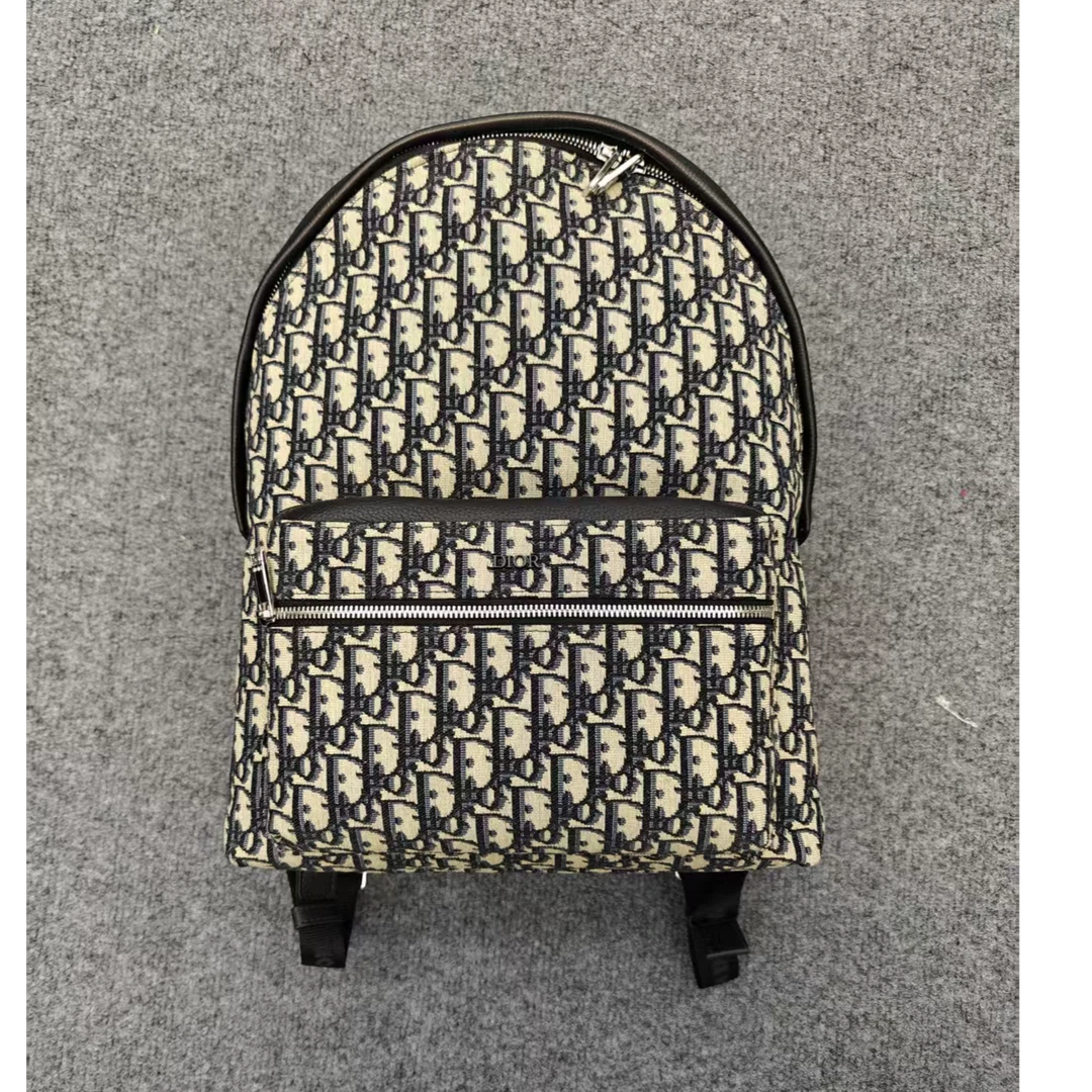 99新 DIOR/迪奥 男士休闲满印花纹双肩包