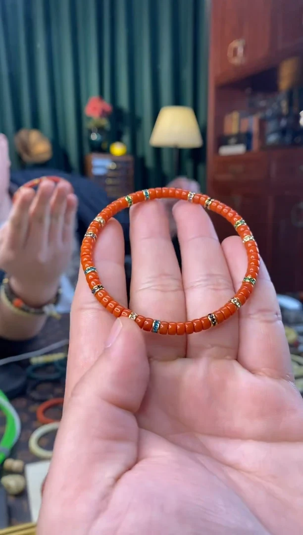 未镶嵌手串南红玛瑙4mm药片