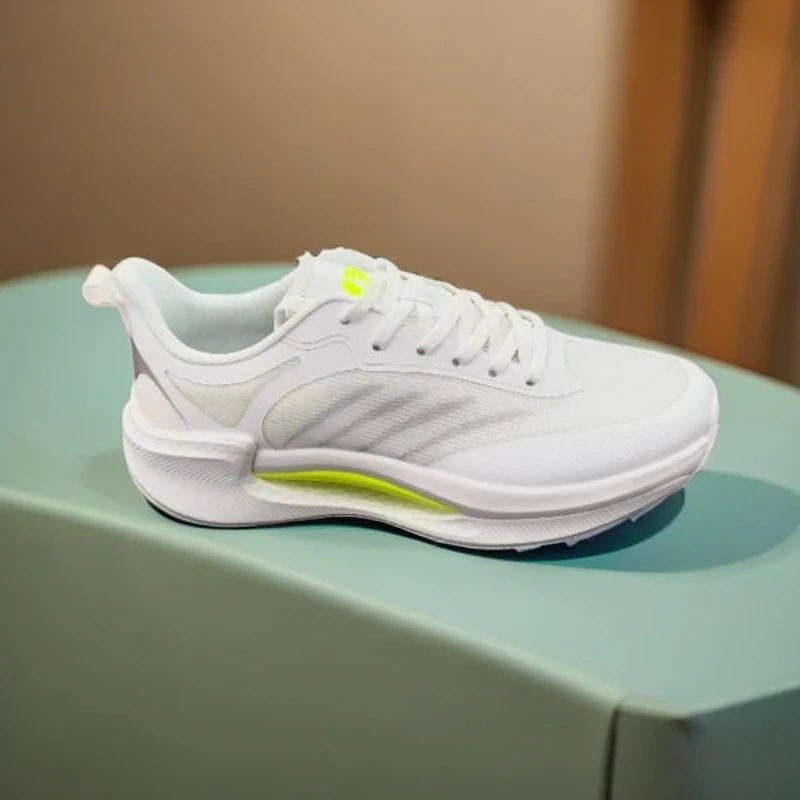 官方正品小道跑道休闲健步男跑步鞋系带支撑易弯折