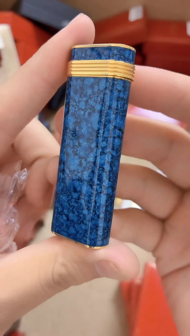 卡蓝七宝烧金环打火机
