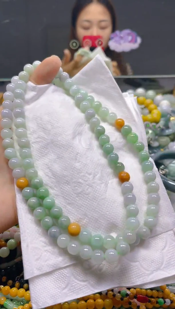 颈饰未镶嵌翡翠7MM