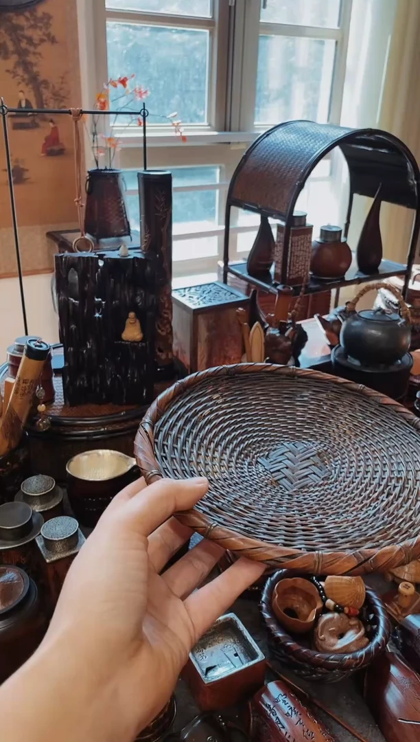 竹编精品款收纳盘