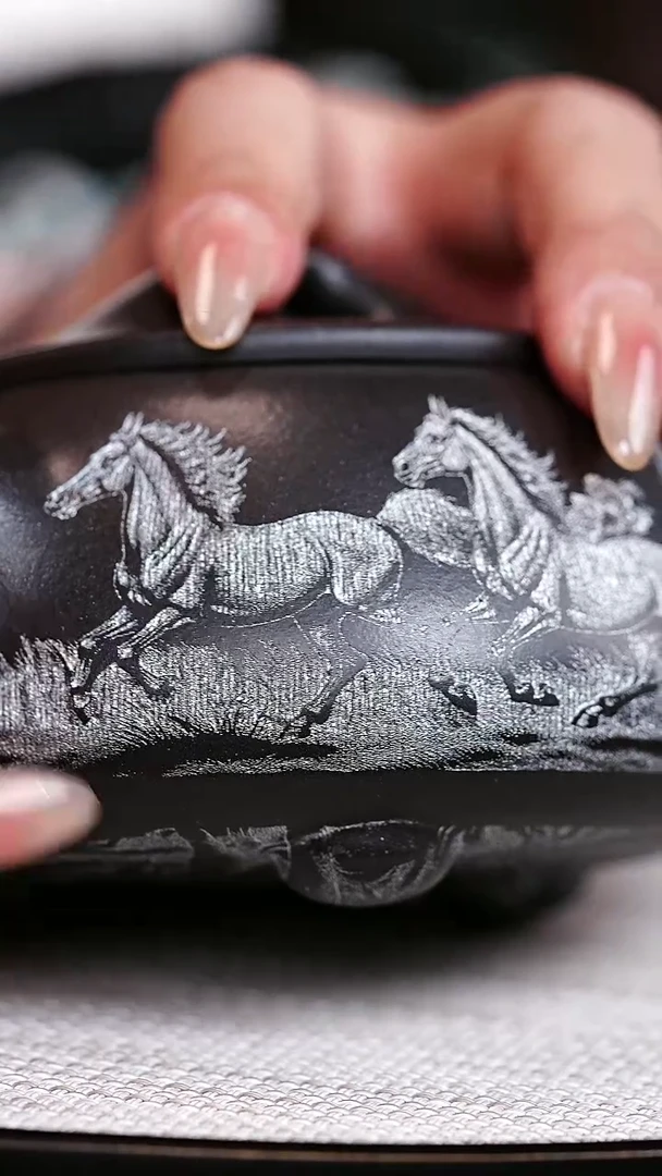 紫砂茶宠景舟石瓢王芳·