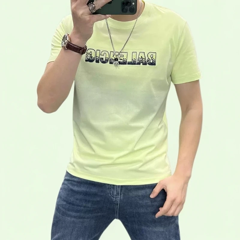 DASELUENA达司勒娜男圆领短袖时尚修身半袖青年T恤夏季新款