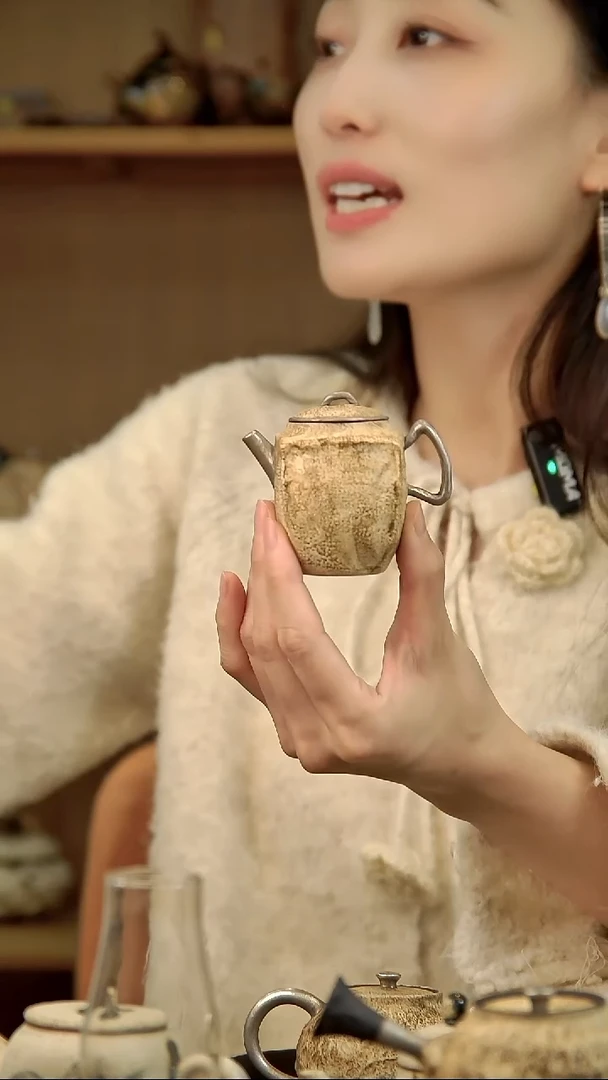 用****5言野手作 粉引仿古四方壶（第36号）