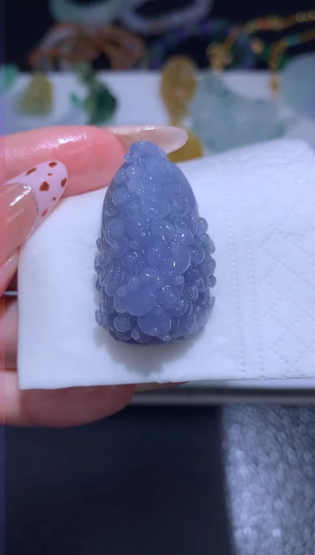 未镶嵌定制翡翠白菜