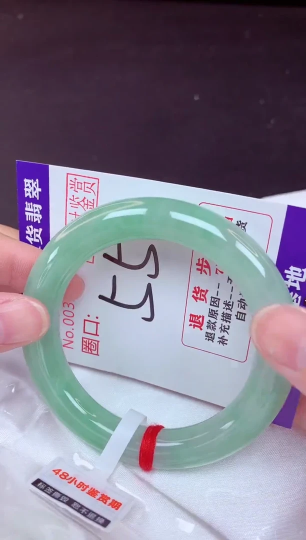 未镶嵌手镯翡翠54（48小时鉴赏期 ）