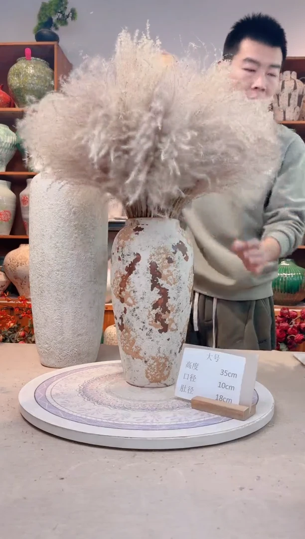 瓶陶瓷花瓶  微瑕 无花  剥落 大号