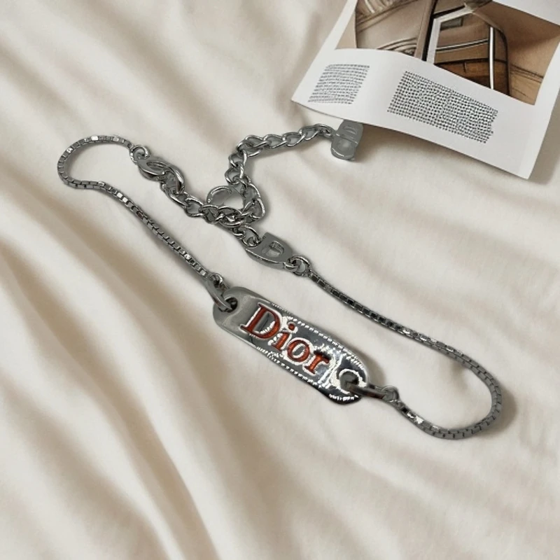 95新 DIOR/迪奥 银色手链 1604 6098