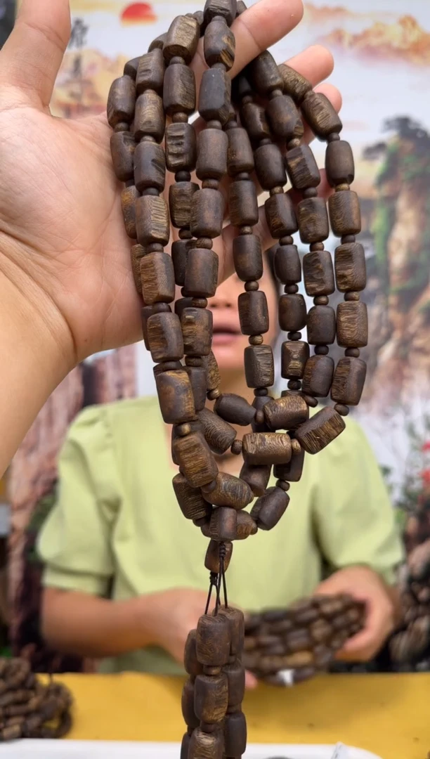 沉香手串奇楠白奇留疤板头料多圈卡12多样性发一条