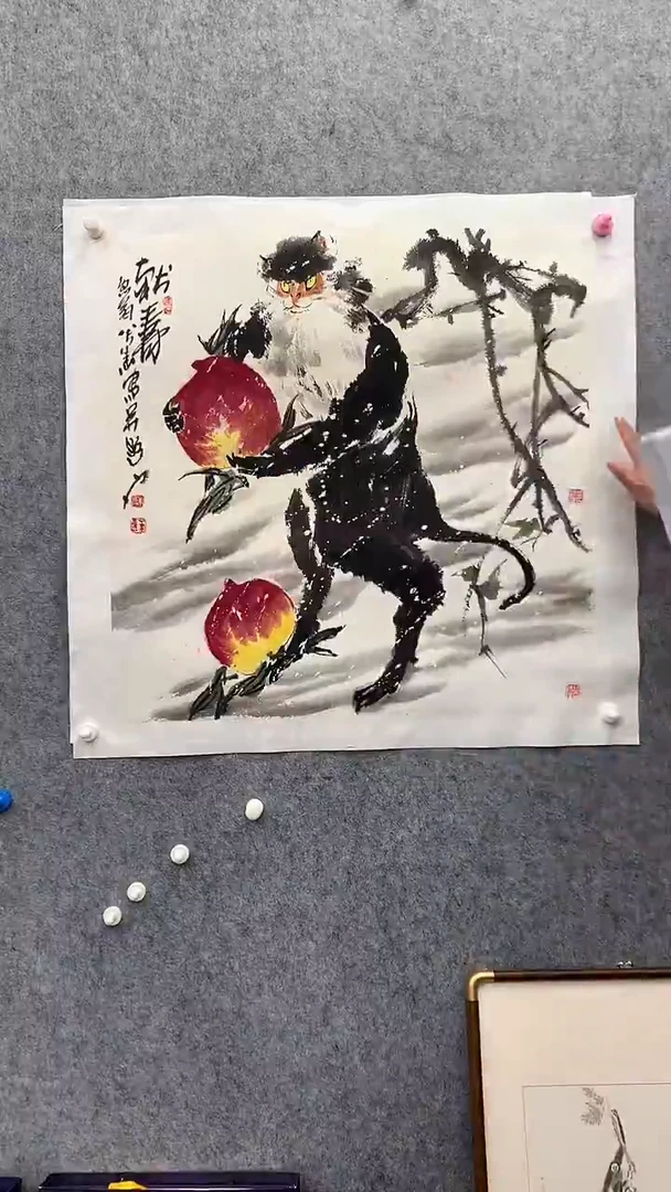 国画李瑞卿老师斗方