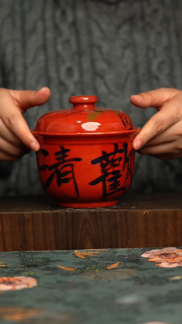 杯釉下彩手工手绘同款陶器