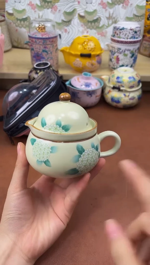 陶陶瓷茶具摆件旅行套组