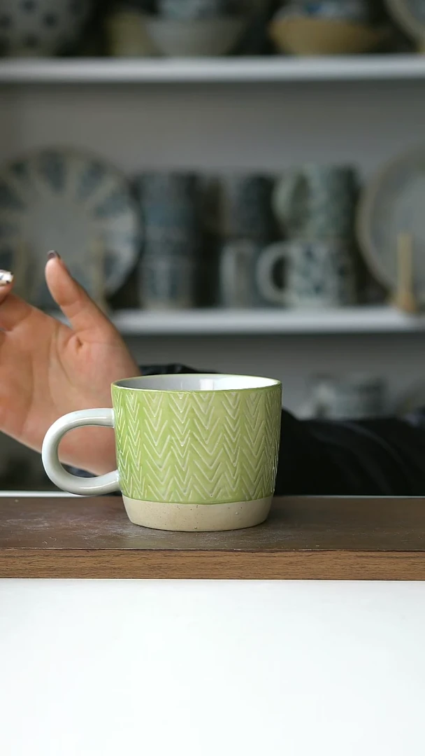 【闪购商品】陶瓷055粗陶马克杯微瑕@4-2@