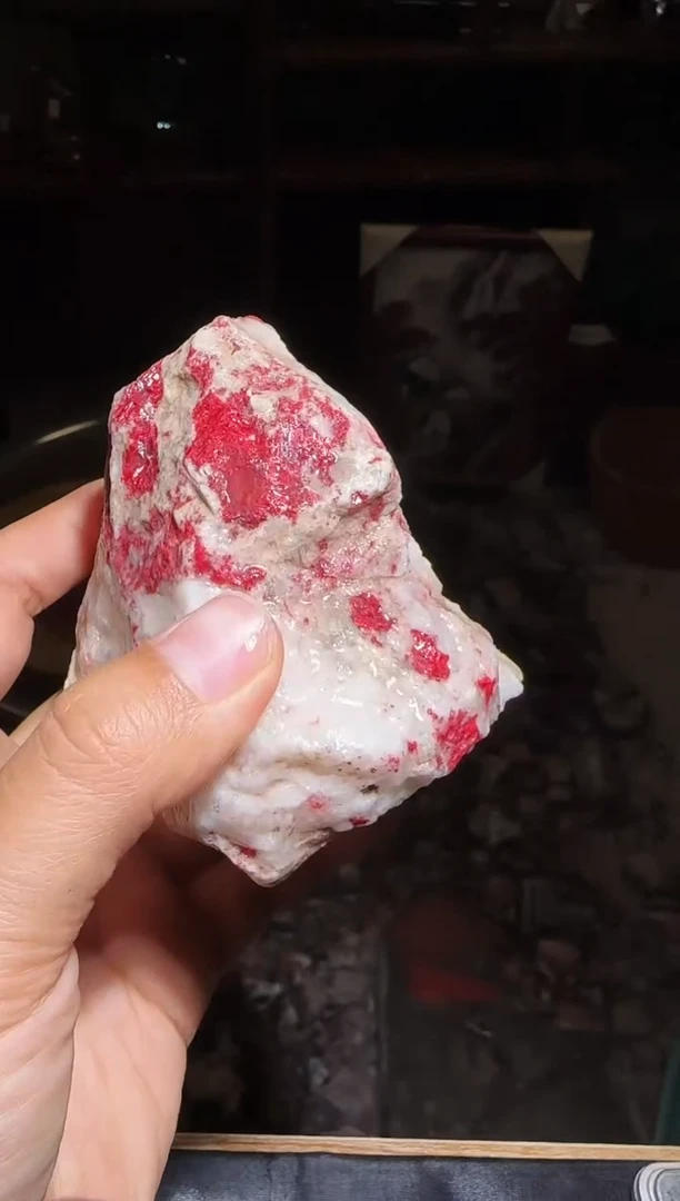 天然辰砂朱砂毛料8