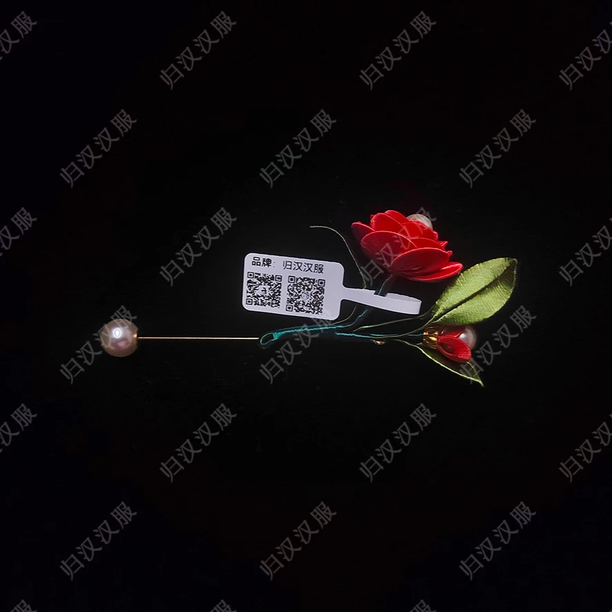 合金胸针 归汉原创设计非遗手工制作胸针缠花新款