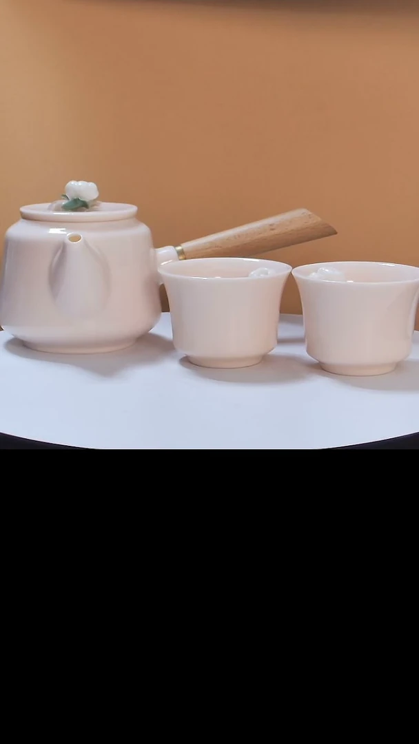 【闪购商品】组合装粉色茶壶+2杯组合装