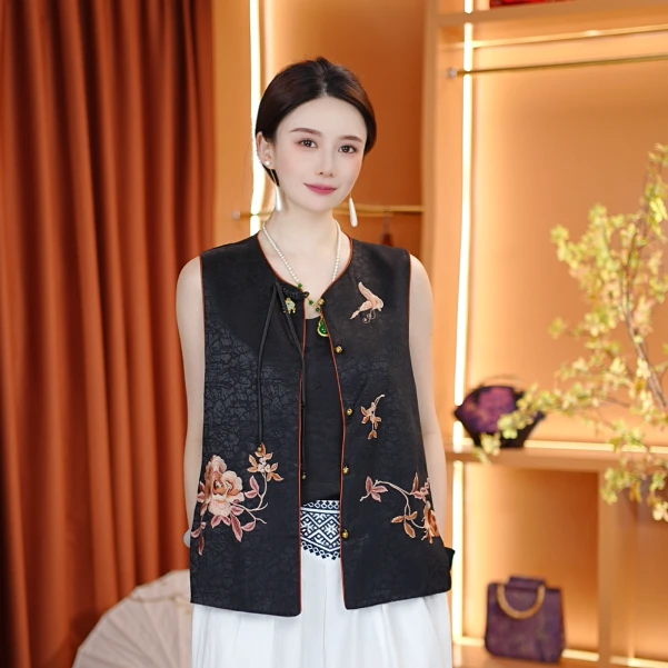 [蝶缕] 江江高定新中式双面穿马甲--江江