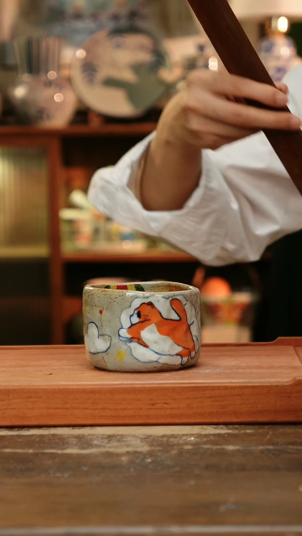 摆件景德镇纯手工釉下彩精品茶具