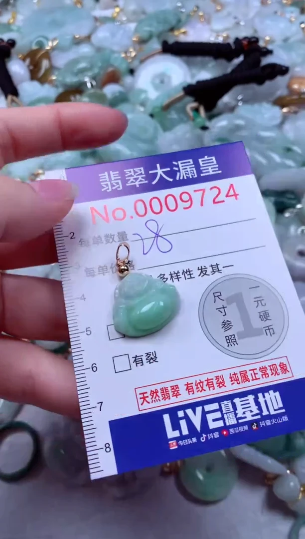 吊坠(不含链)未镶嵌翡翠9724