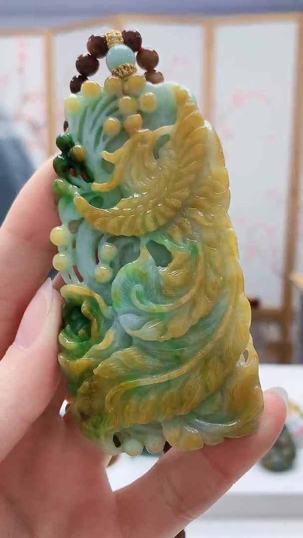 未镶嵌定制翡翠5129ry-毛货挂件41