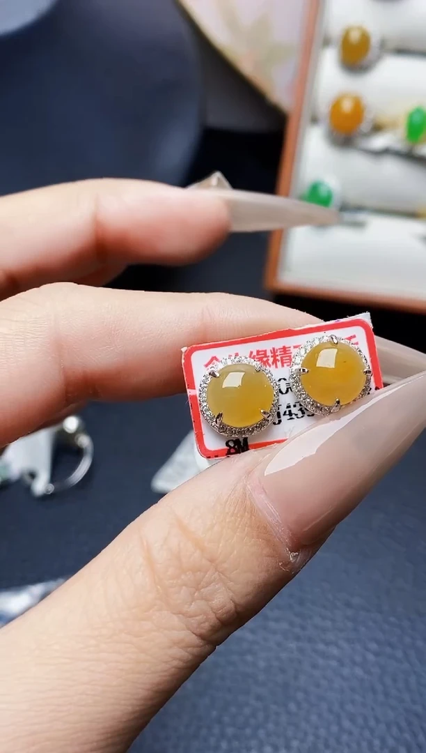 银S925镶嵌戒指翡翠1020