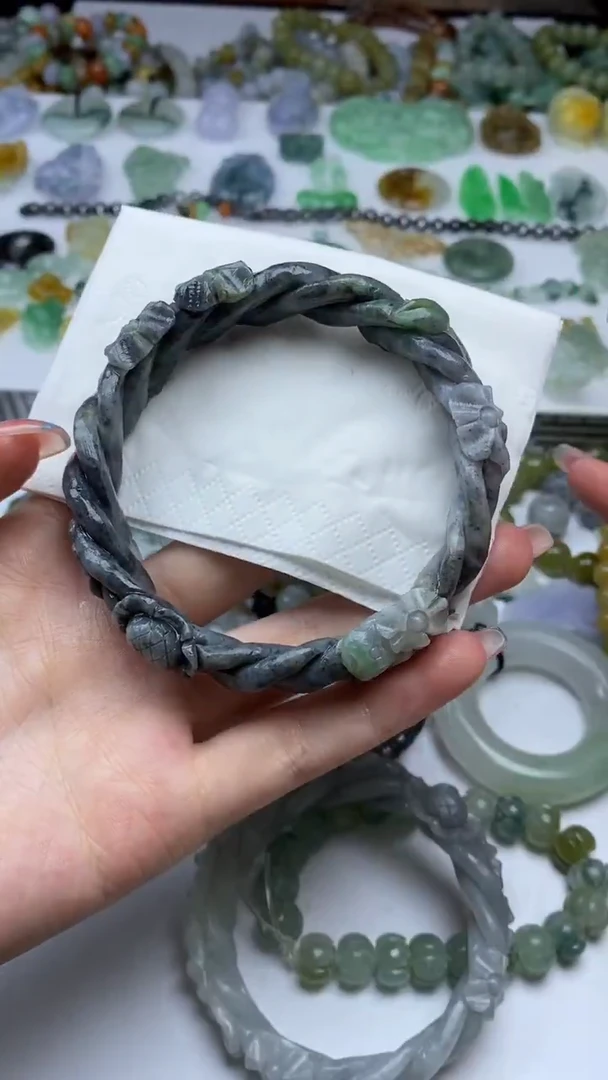 未镶嵌定制翡翠子****乐毛货定制不退不换