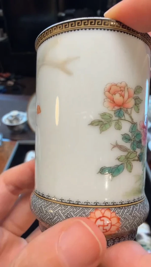 (****⁶粉彩十二生肖套单杯