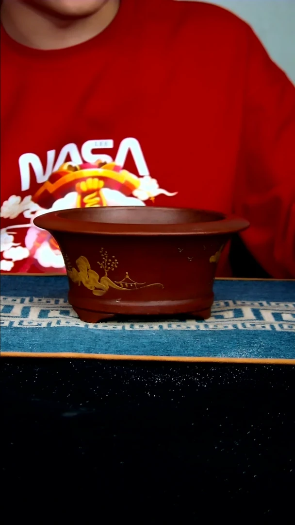 【闪购商品】紫砂花盆14*7内径紫砂花盆