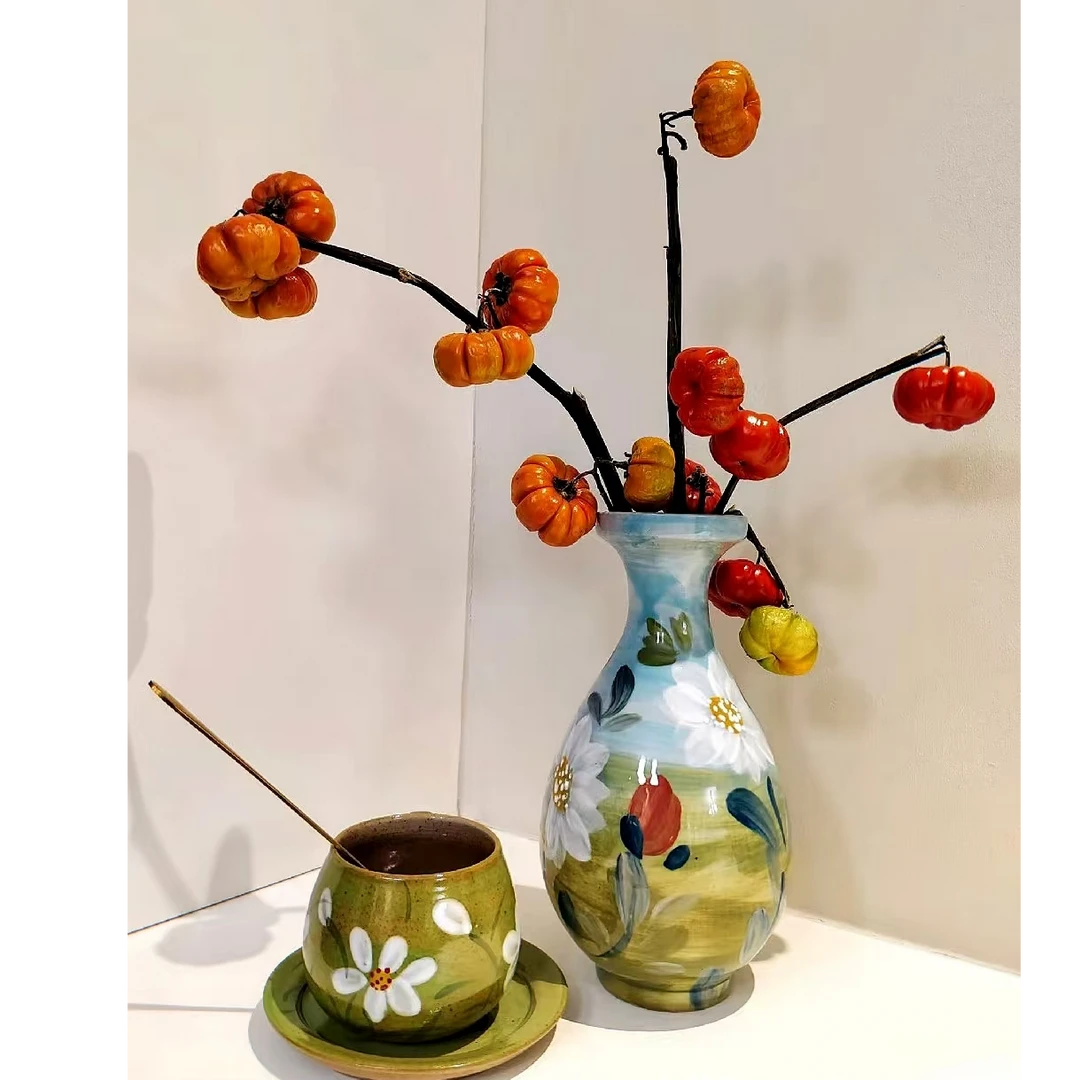 【小南瓜如意果插花花材】云南基地现场直发批发小南瓜家庭、办公室